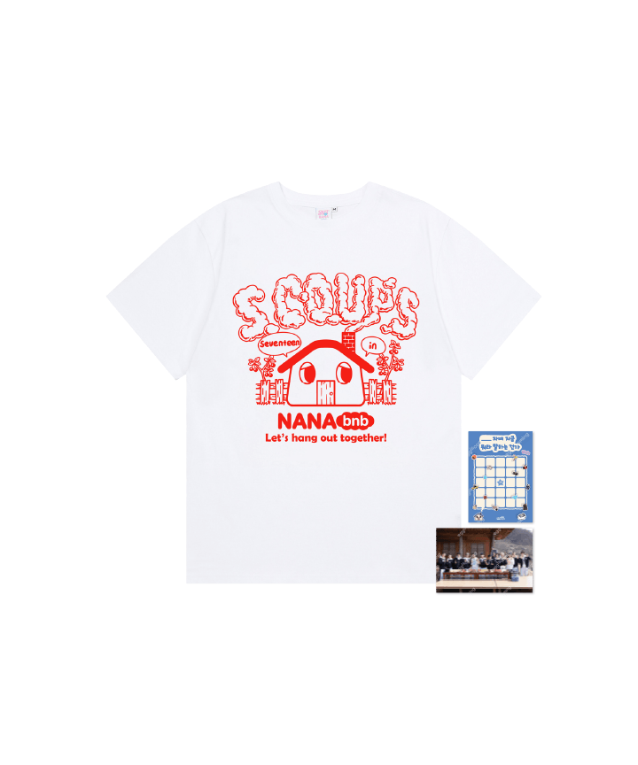 【新品】SEVENTEEN ミンギュ NANA bnb Tシャツ NANA bnb WITH SEVENTEEN Official GOODS MD MINGYU T-Shirt L
