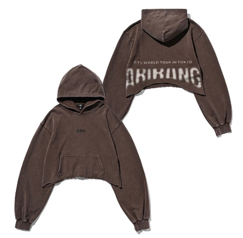 BTS] World Tour : Arirang : Crop Hoodie Tokyo (Brown) – krmerch