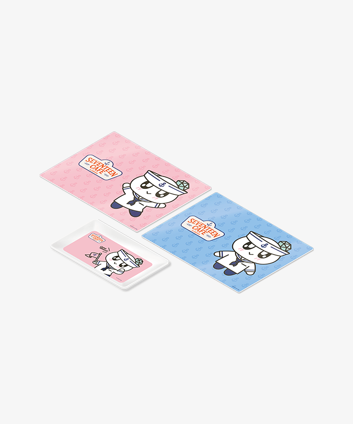 seventeen cafe in seoul トレイ＆テーブルマットセット SEVENTEEN] Cafe In Seoul : Tray & Table Mat Set – krmerch