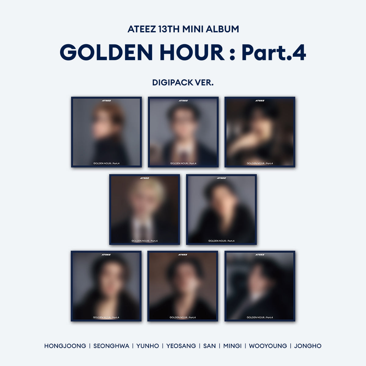 ATEEZ PART4 アルバム デジパック disipack 8形態 ×4 ATEEZ GOLDEN HOUR Part.4 DIGIPACK 8形態セット - メルカリ