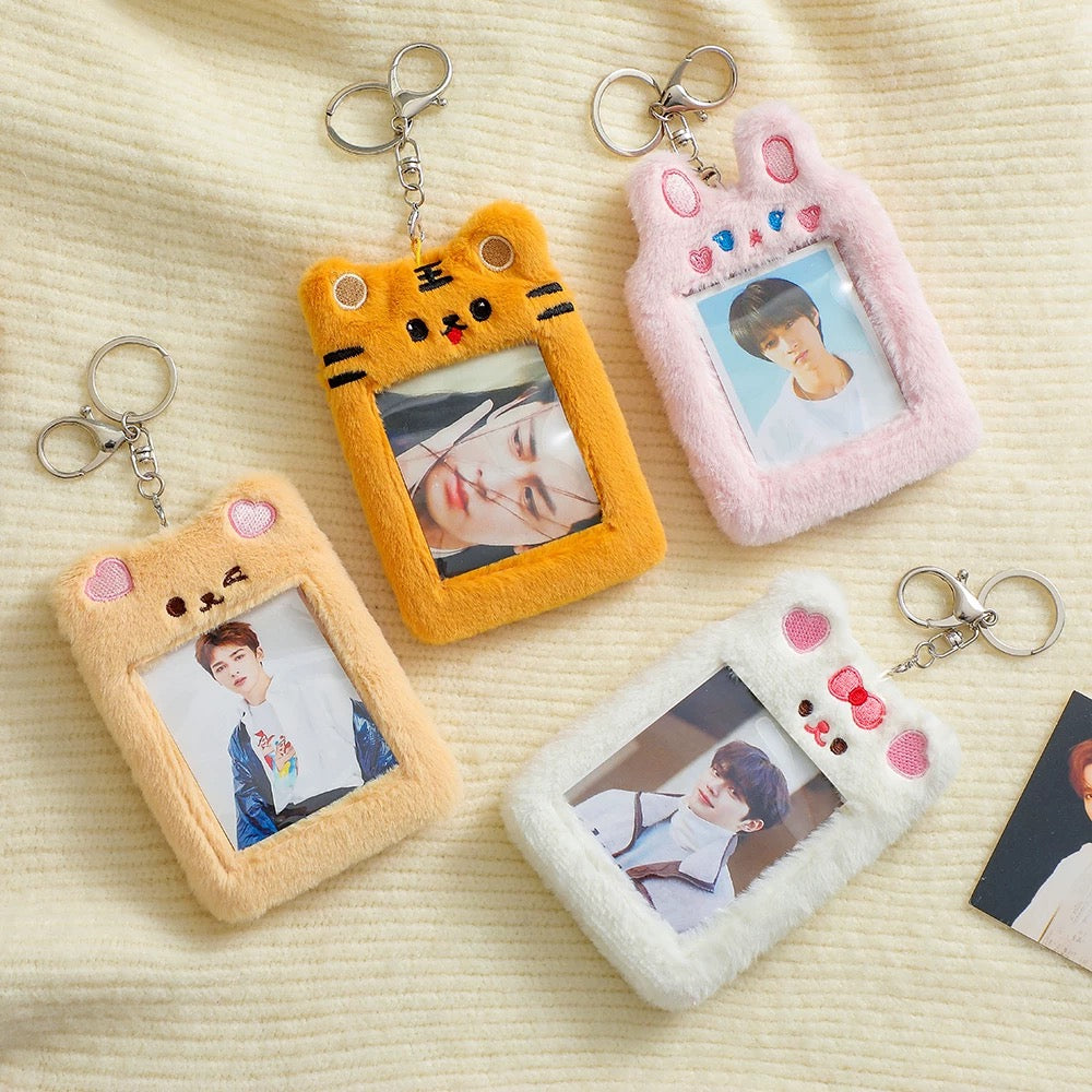 Fluffy Animal Photocard Holder