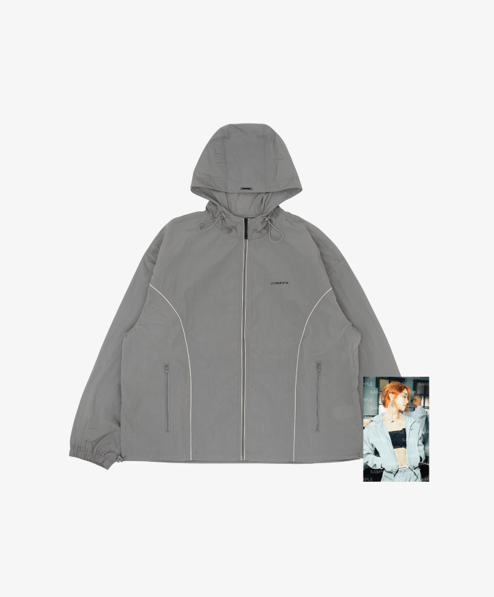 [LE SSERAFIM] WIND BREAKER (Grey)上下セット LE SSERAFIM] Windbreaker (Grey) – krmerch