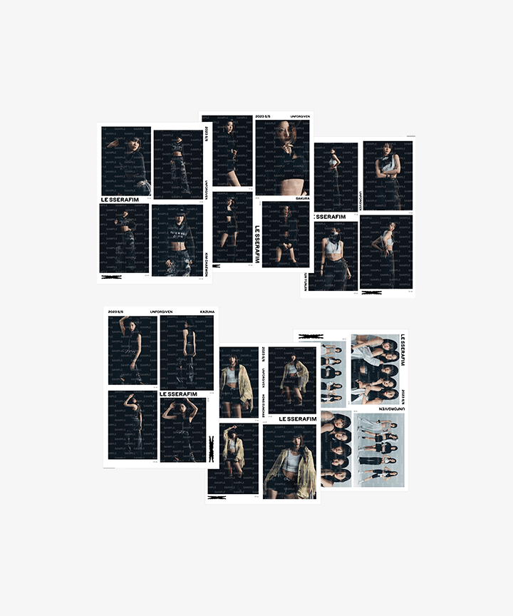 LE SSERAFIM] Unforgiven : 4 Cuts Photo Set – krmerch