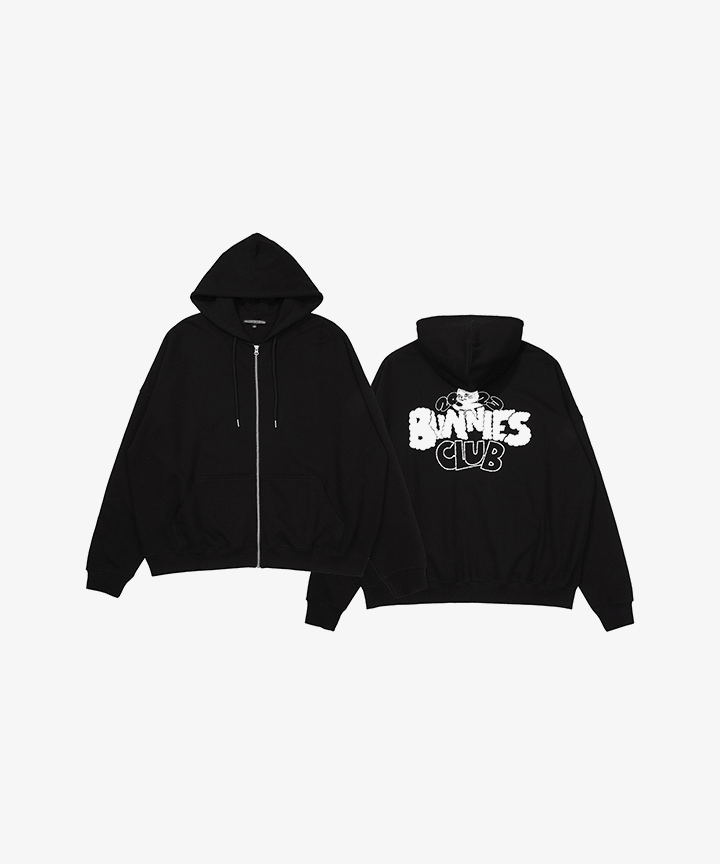 タレントグッズNewJeans Bunnies club HOODY (Black) - アイドルグッズ