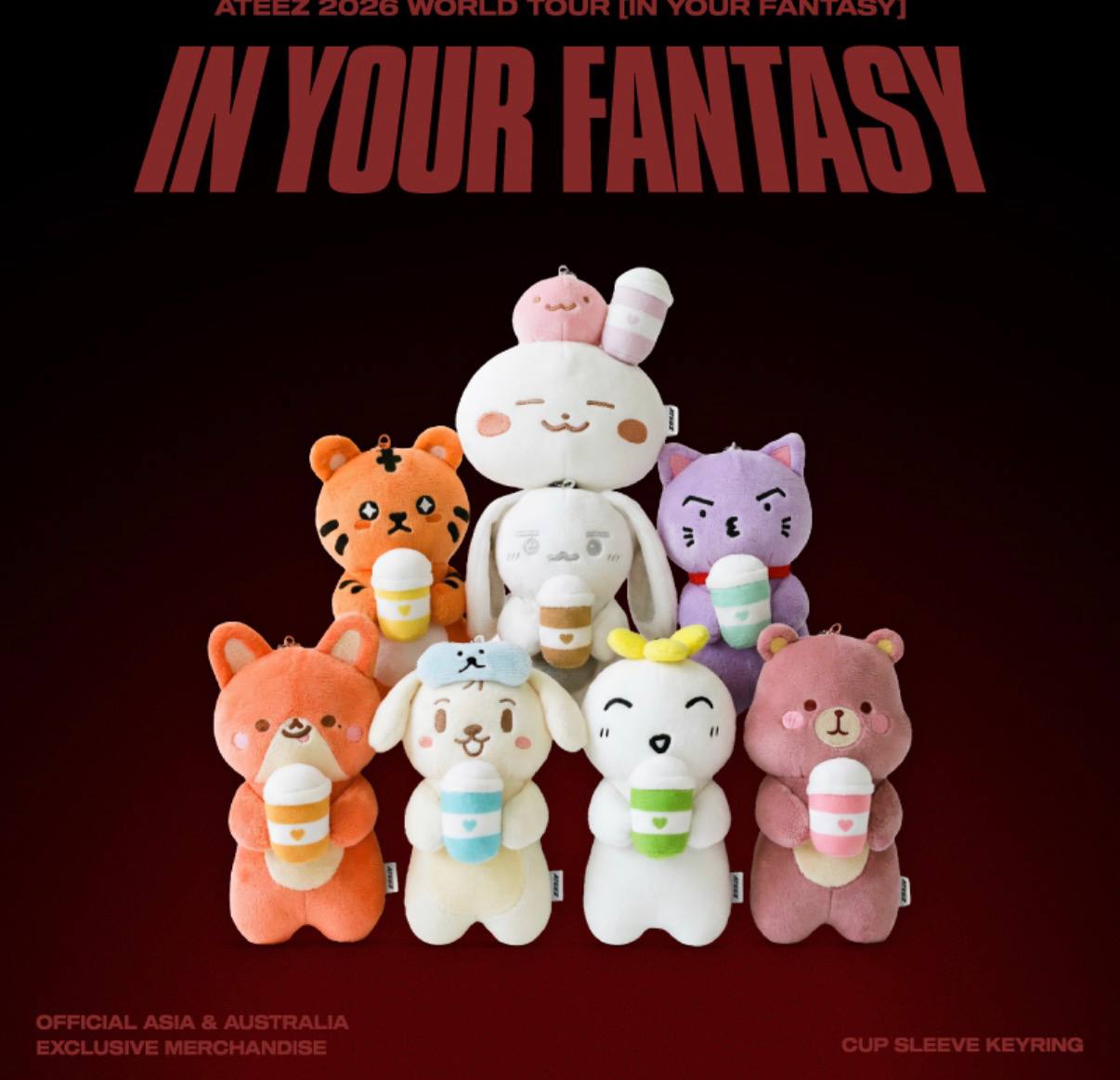 ATEEZ] 2026 World Tour [IN YOUR FANTASY] Cup Sleeve Keyring – krmerch