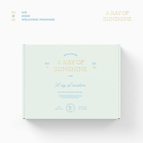 K-POP・アジア IVE A RAY OF SUNSHINE WELCOME PACKAGE IVE] 2022 Welcome Package : A Ray Of Sunshine – krmerch