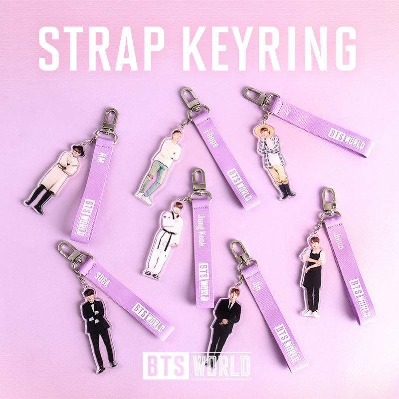 KPOP BTS Keychain Laser Bangtan Boys Lanyard Love Yourself Key Chains Jung  Kook V SUGA JIMIN JHOPE RM Keyring Bts Accessories