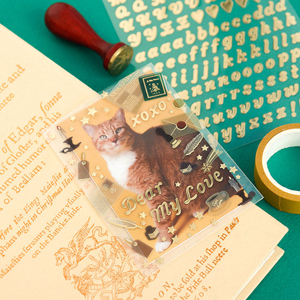 Gold Alphabet Stickers