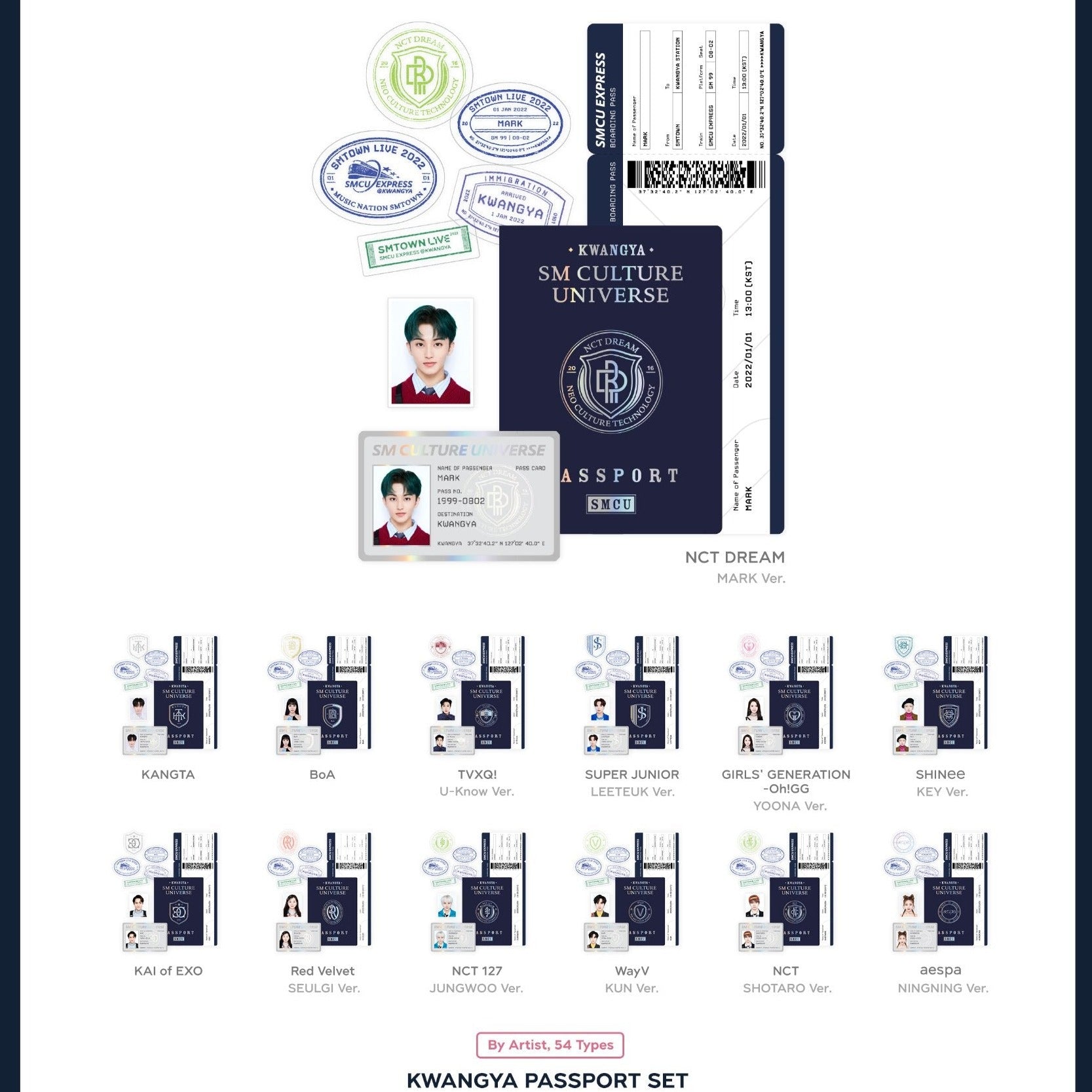 SMTOWN] SMCU Express @ Kwangya MD : Kwangya Passport Set