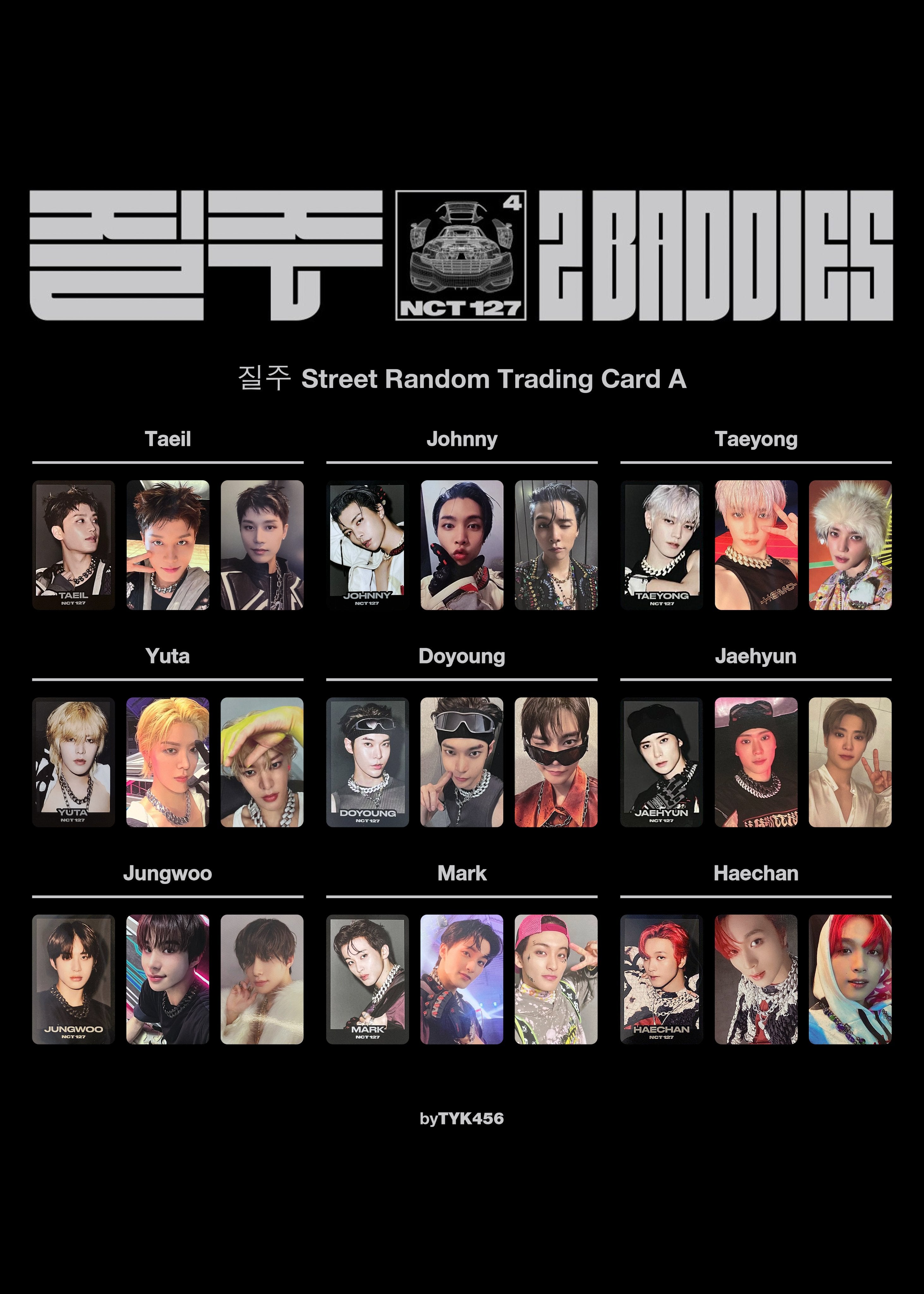 NCT] NCT 127 : 2 Baddies : Random Trading Card Set (Version A