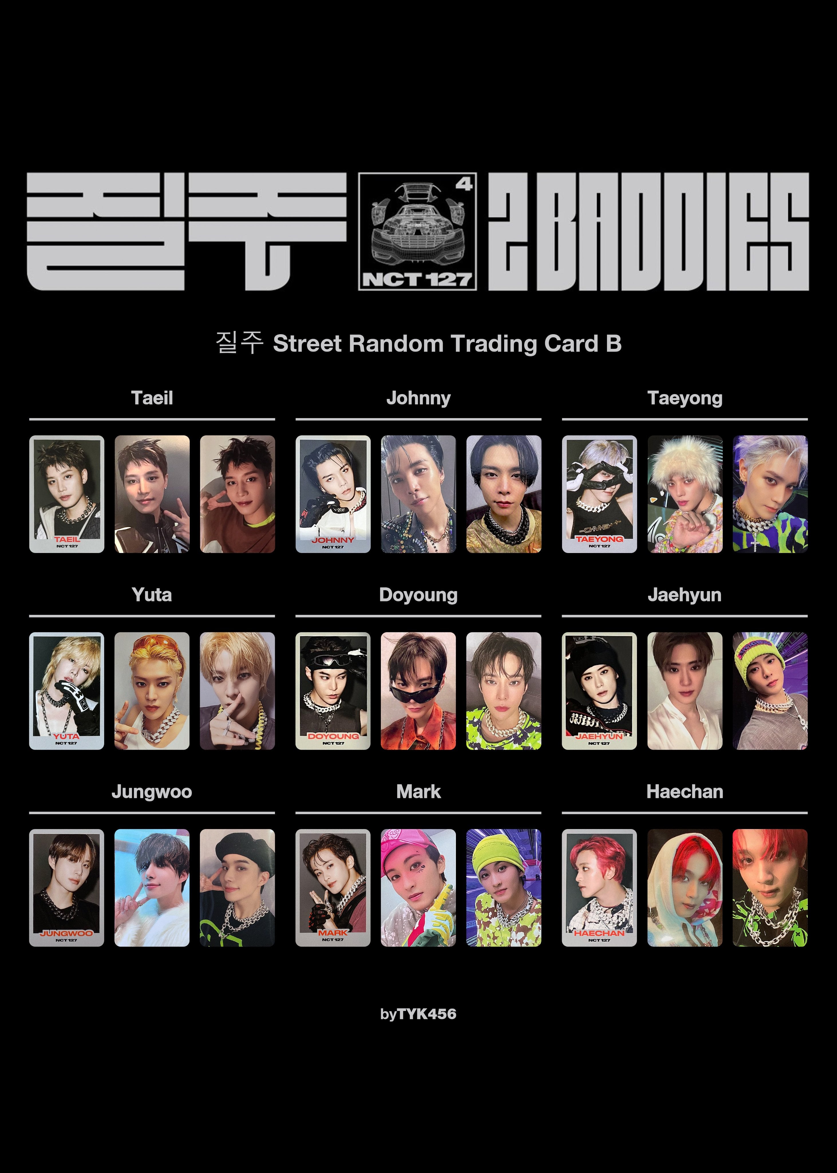 [NCT] NCT 127 2 Baddies Random Trading Card Set (Version B) krmerch