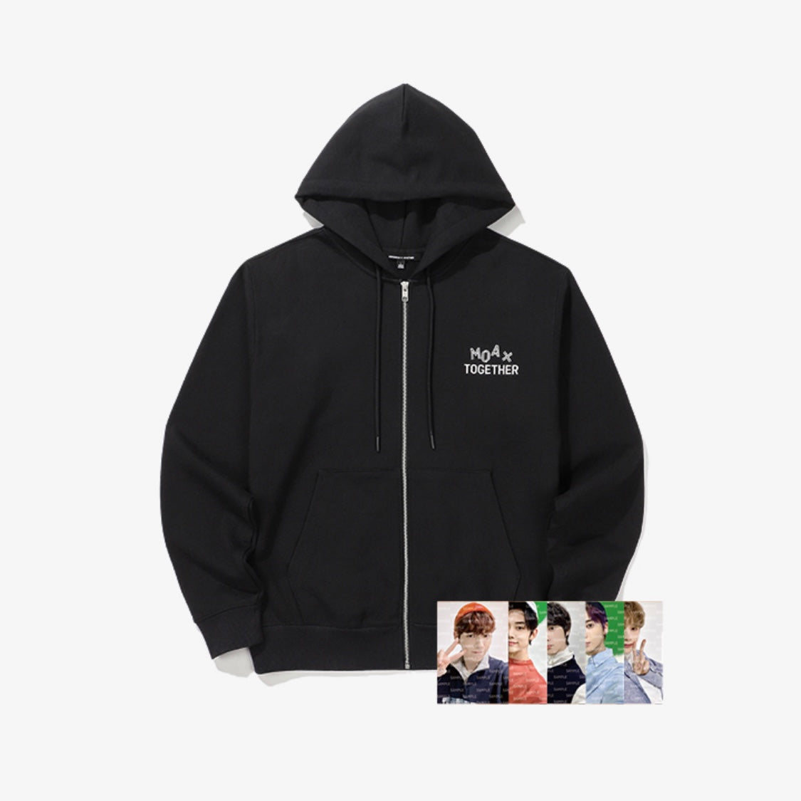 TXT] MOA x TOGETHER Fanlive : Zip-Up Hoodie (Black) – krmerch