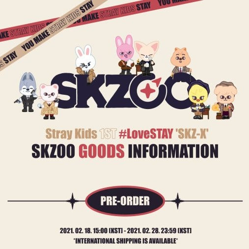 STRAY KIDS] 1st #LoveSTAY 'SKZ-X' : SKZOO – krmerch