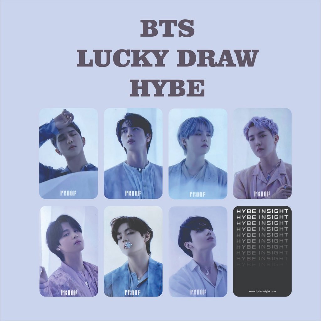 BTS RM popular Proof Hybe Lucky Draw Photocard