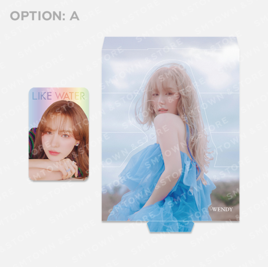 red velvet ウェンディ　ホログラム カード　トレカ RED VELVET] Wendy : Like Water : Hologram Photocard Set – krmerch