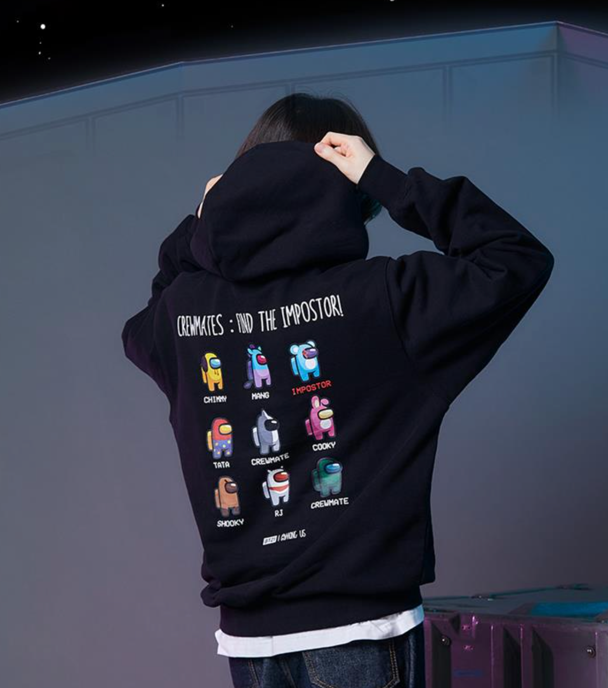Bt21 black store hoodie