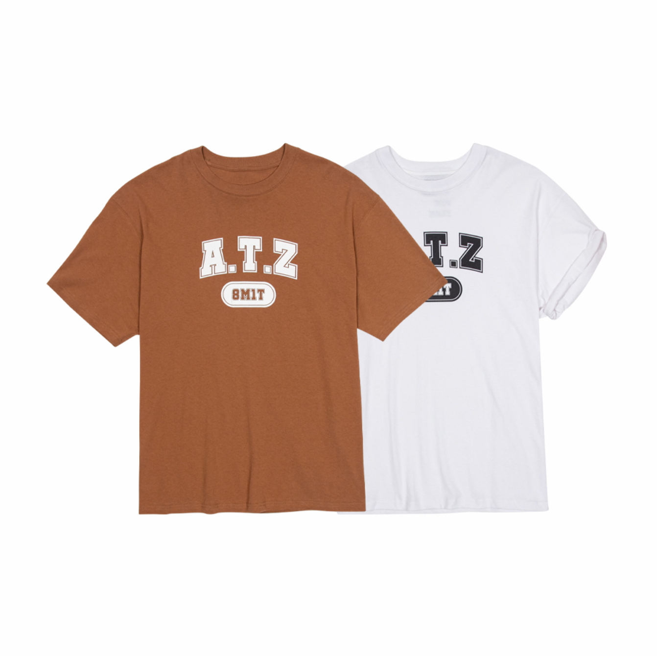 【残りわずか】ATEEZ Wonderwall A.T.Z Tシャツ ブラウン ATEEZ] Ateez x Wonderwall : ATZ T-Shirt – krmerch