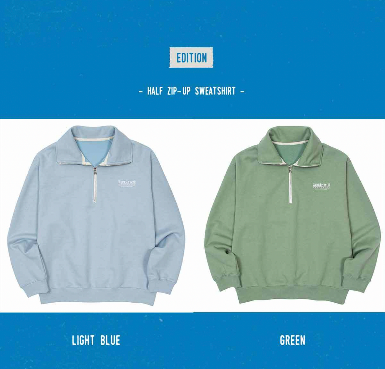 ATEEZ] Ateez x Wonderwall : ATZ T-Shirt x2 + Half Zip-Up Sweatshirt x –  krmerch