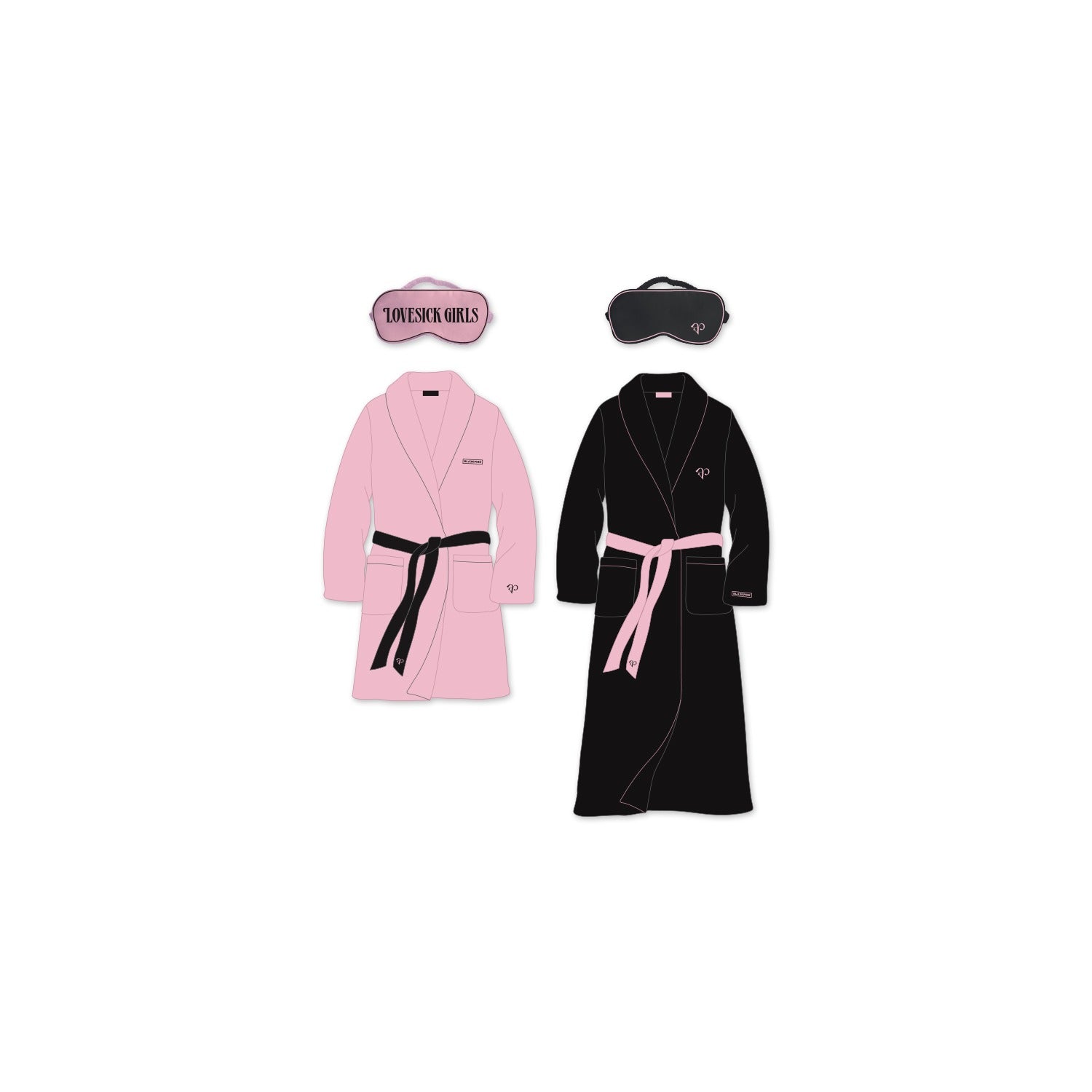 BLACKPINK ローブとアイマスクセット BLACKPINK] The Album : Blackpink Robe & Sleeping Mask Set – krmerch
