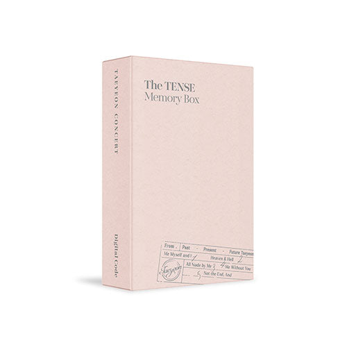 [SNSD Girls Generation] Taeyeon : The Tense Concert The Tense Memory Box Digital Code
