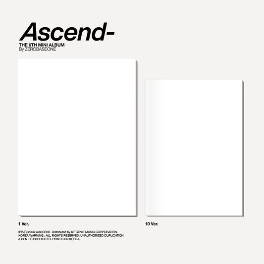 [ZEROBASEONE] Ascend- : 1 Ver & 10 Ver