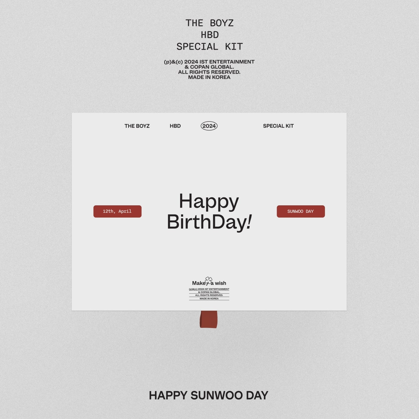 [THE BOYZ] HBD : Sunwoo Special Kit