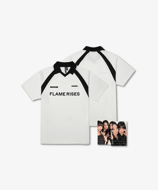 [LE SSERAFIM] Tour : Flame Rises : Jersey S/S T-Shirt (White)