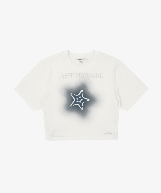 [TXT] World Tour : <Act : Promise> : Crop T-Shirt (White)