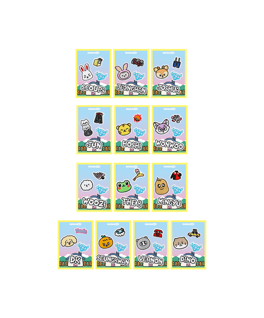 [SEVENTEEN] NANA bnb with Seventeen : Velcro Patch Set (4 Pcs)