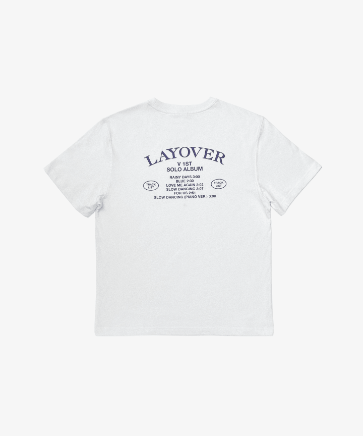 [BTS] V : Layover : S/S T-Shirt (Layover - White)