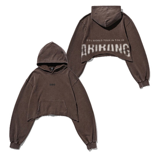 [BTS] World Tour : Arirang : Crop Hoodie Tokyo (Brown)
