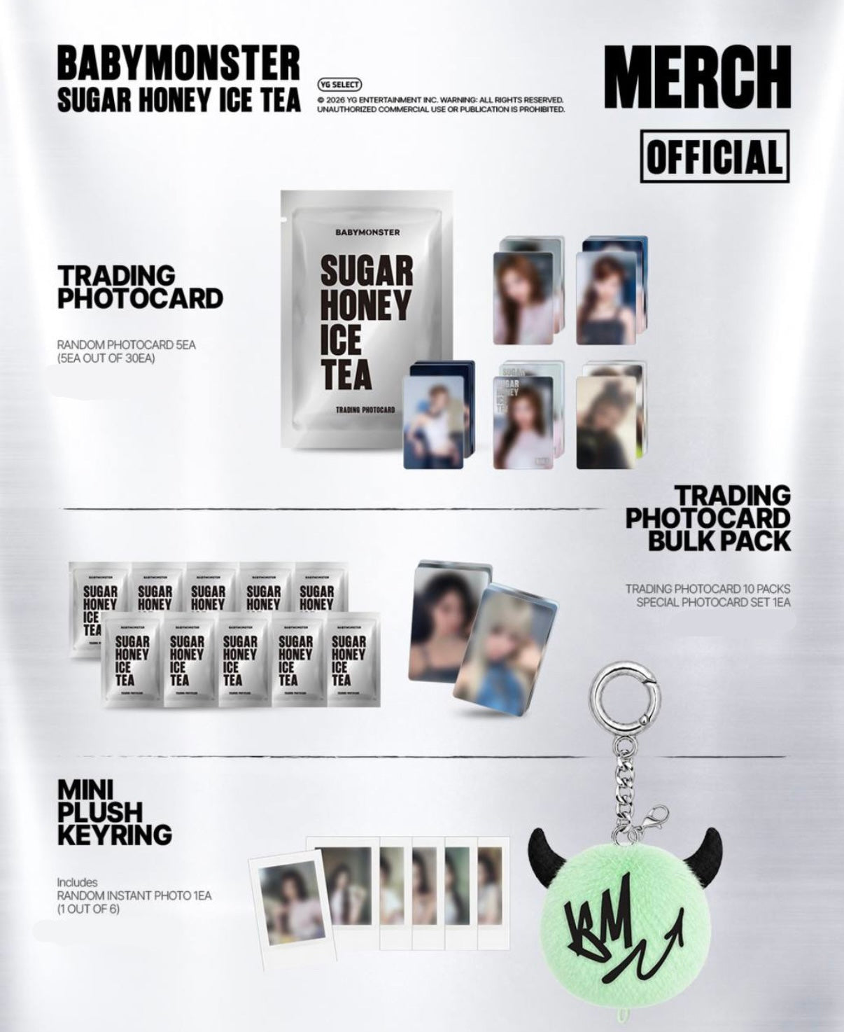 [BABYMONSTER] Sugar Honey Ice Tea : Official MD