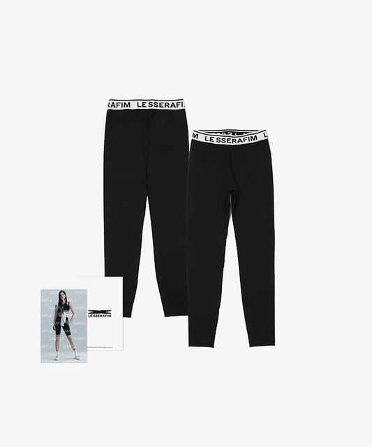 [LE SSERAFIM] 2023 S/S Pop Up : Leggings (Black)