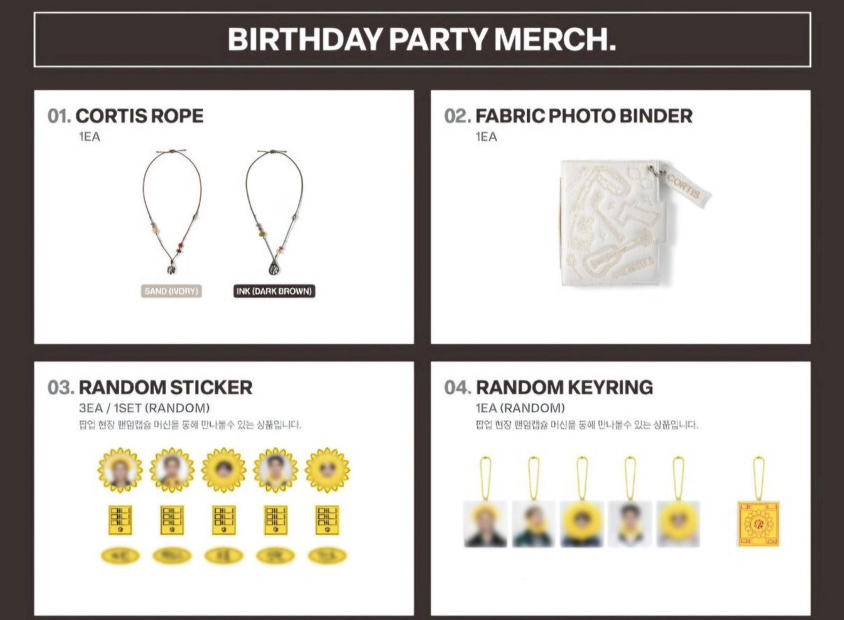 [CORTIS] Birthday Party Merch