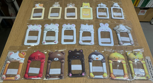 Animal Photocard Holder Keyring