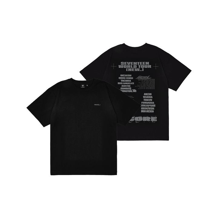 [SEVENTEEN] World Tour : NEW_ Encore : S/S T-Shirt Black Ver.2