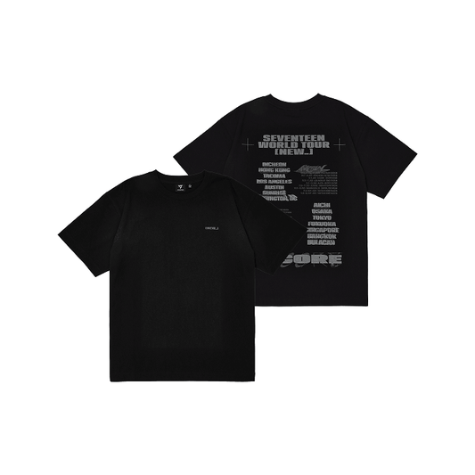 [SEVENTEEN] World Tour : NEW_ Encore : S/S T-Shirt Black Ver.2