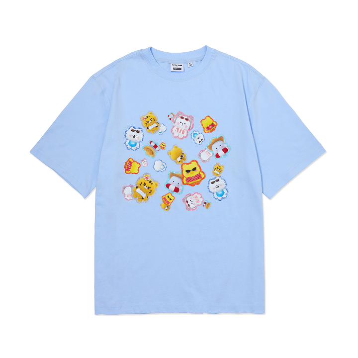 [LE SSERAFIM] Fim's Club x Earp Earp : S/S T-Shirt (Sky Blue)