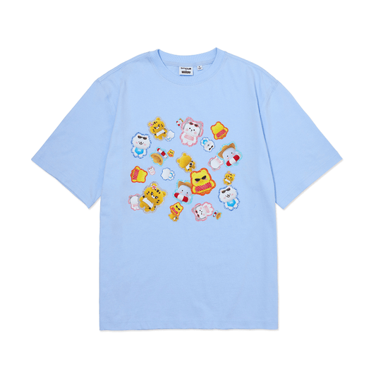 [LE SSERAFIM] Fim's Club x Earp Earp : S/S T-Shirt (Sky Blue)