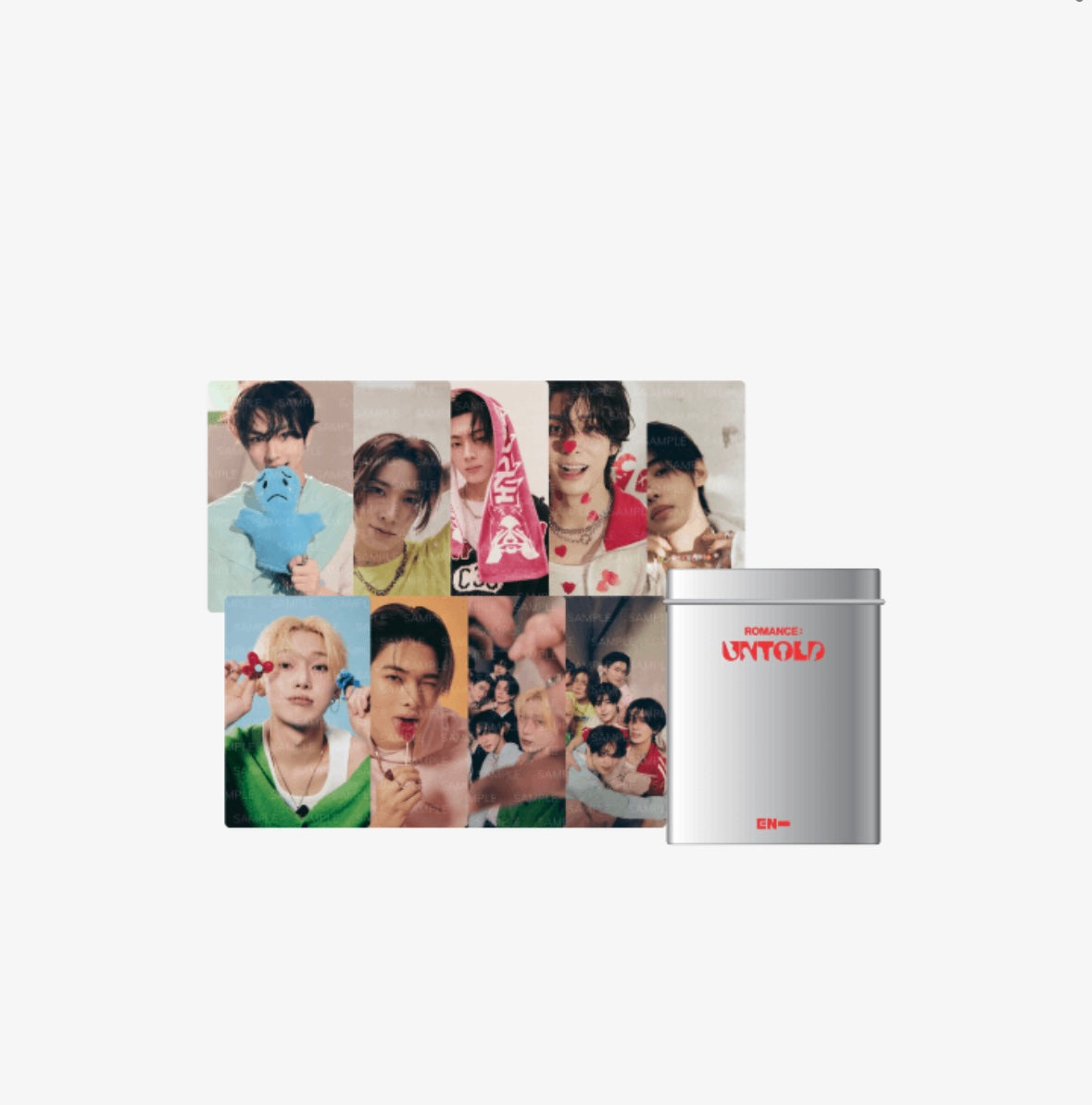 [ENHYPEN] Romance : Untold : Photocard & Tincase Set