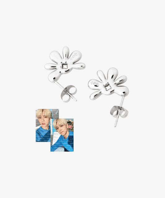 [TXT] Soobin : Flower Shop : Earrings (Silver)