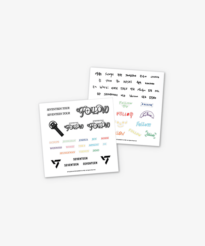 [SEVENTEEN] Follow : Tattoo Sticker