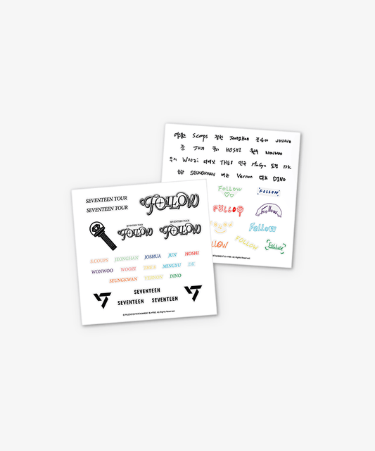 [SEVENTEEN] Follow : Tattoo Sticker