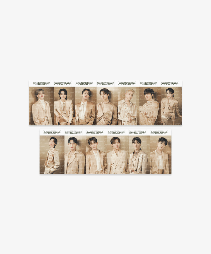 [SEVENTEEN] Right Here World Tour : Clear Bookmark Set