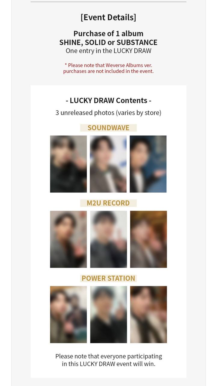 [BTS] Jungkook : Golden : Lucky Draw Event Round 2