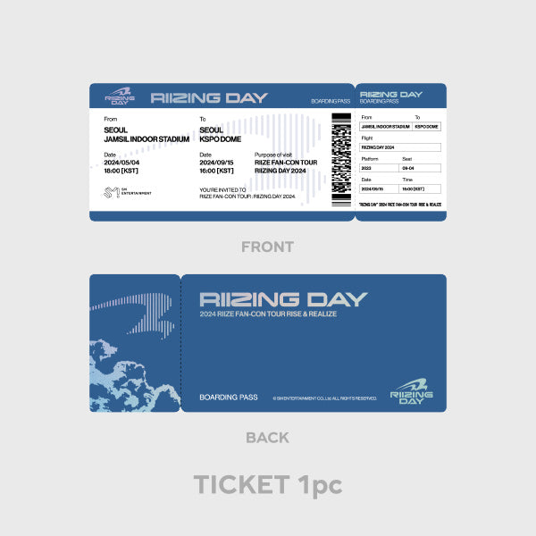 [RIIZE] 2024 RIIZE FAN CON ‘RIIZING DAY FINALE’ : Boarding Pass Set