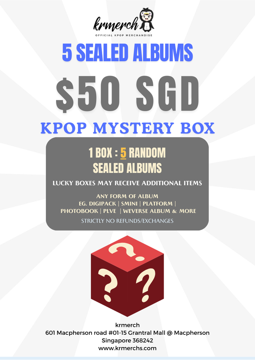 [KPOP MYSTERY BOX] 5 Sealed Albums