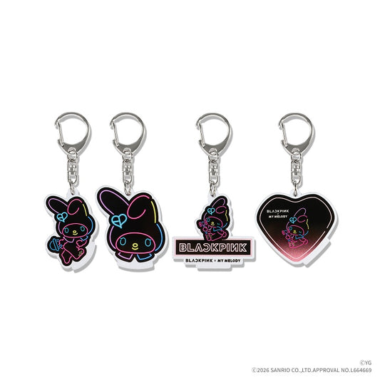 [BLACKPINK] Blackpink x My Melody : Random Acrylic Keychain (Neon)