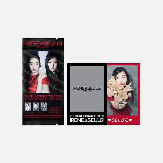 [RED VELVET] Irene & Seulgi - [Concert Tour [Balance] MD] Fortune Scratch Card Set