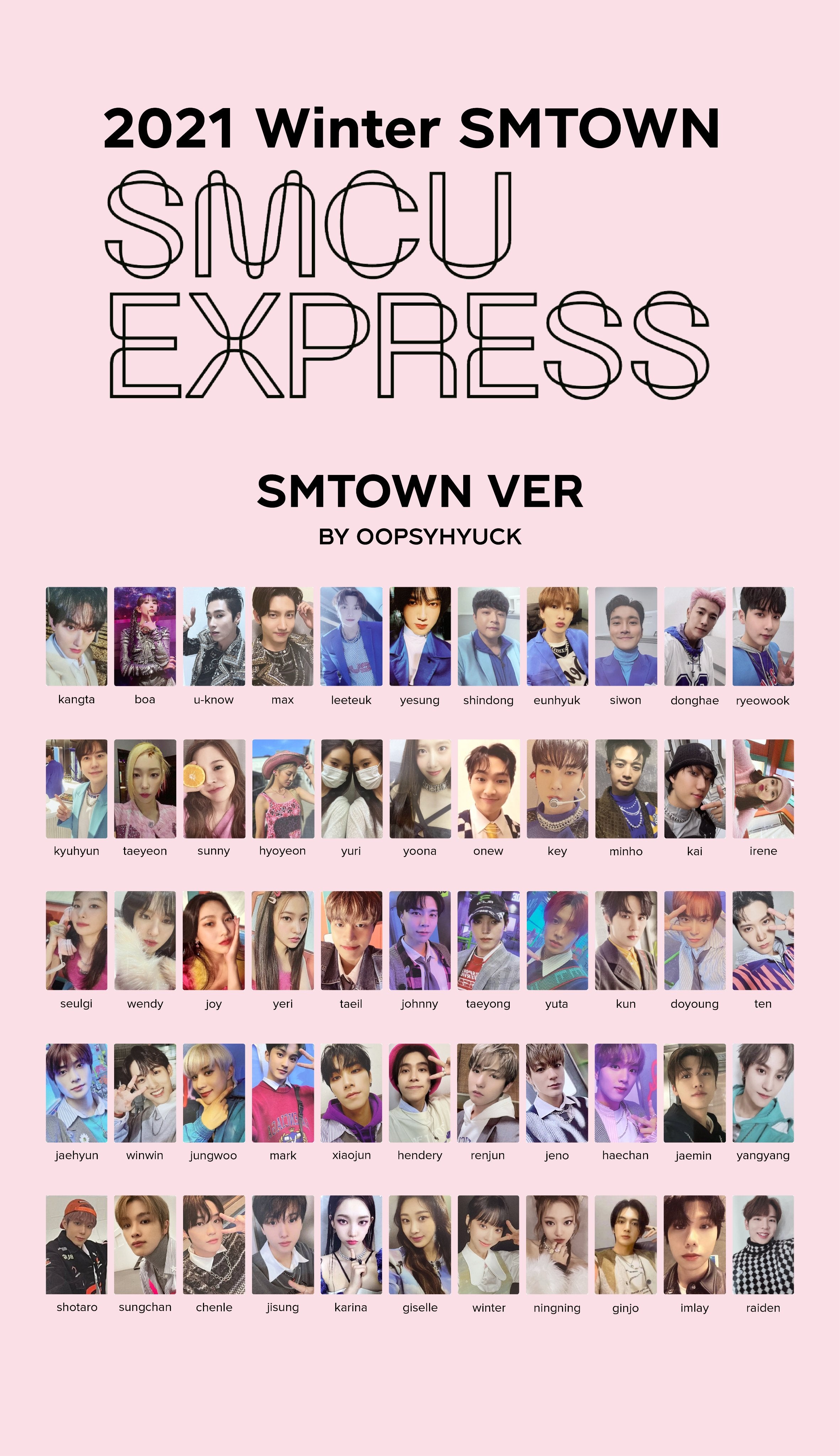 [SMTOWN] 2021 Winter SMTOWN : SMCU EXRPESS : Photocards – krmerch